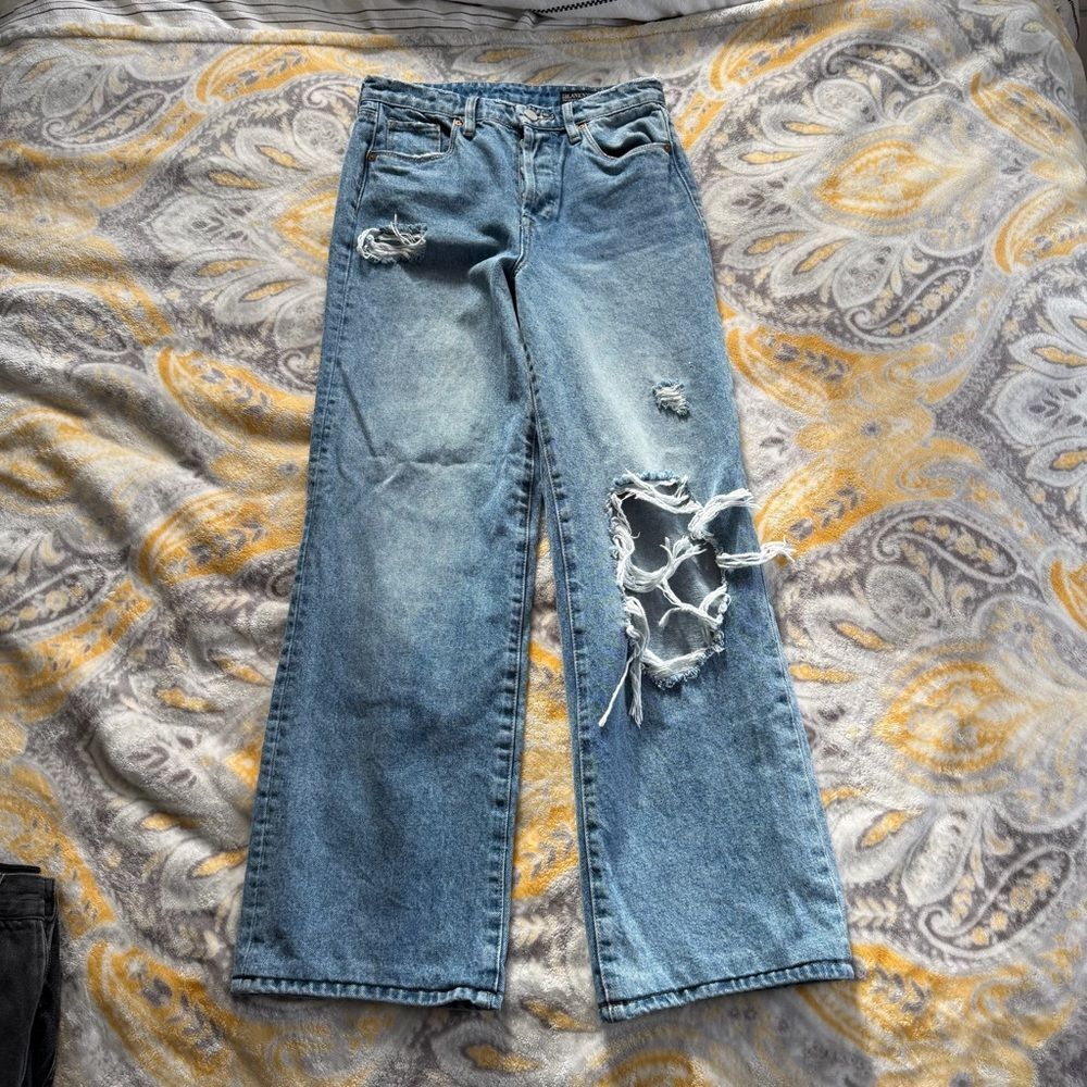 Blank NYC the Franklin ribcage wide leg jeans size 26